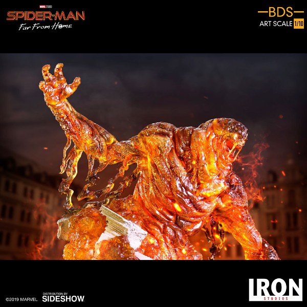 Iron Studios Marvel Spider-Man Far From Home Molten Man Statue